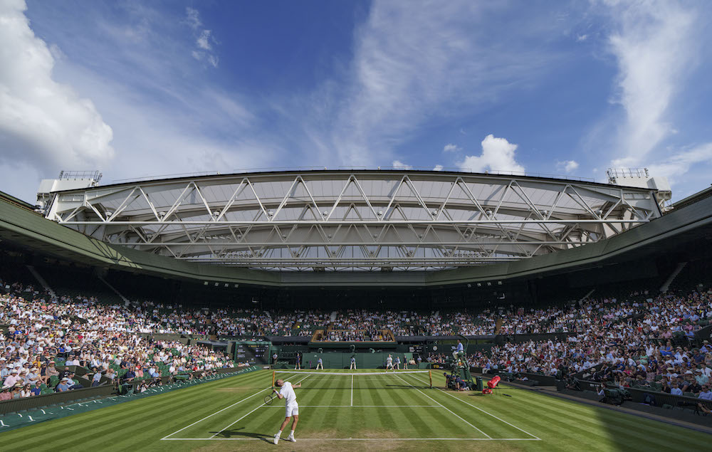 Great Britainu00e2u20acu2122s Dan Evans in action during his third round Wimbledon match against Sebastian Korda of the US at the All England Lawn Tennis and Croquet Club in London, July 2, 2021. u00e2u20acu201d Reuters picnn