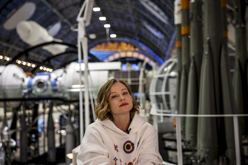On October 5, one of Russiau00e2u20acu2122s most celebrated actresses, 36-year-old Yulia Peresild is blasting off to the International Space Station (ISS) with film director Klim Shipenko, 38. u00e2u20acu201d AFP pic