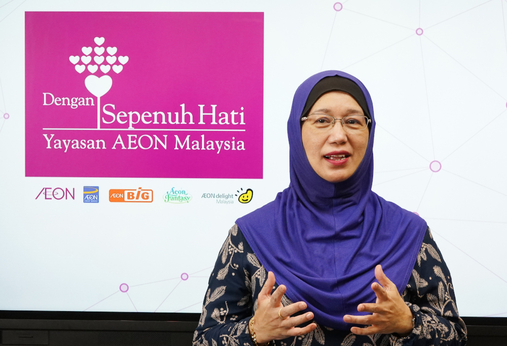 Noryahwati said MAF is invested in ensuring the wellbeing of local communities. — Picture courtesy of Malaysian Aeon Foundation 