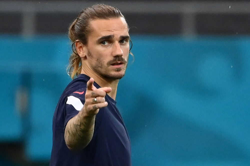 In this file photograph taken June 27, 2021, Franceu00e2u20acu2122s forward Antoine Griezmann takes part in their MD-1 training session at the National Arena in Bucharest, on the eve of their Uefa Euro 2020 round of 16 football match against Switzerland. u00e2u20acu201d AFP pic 