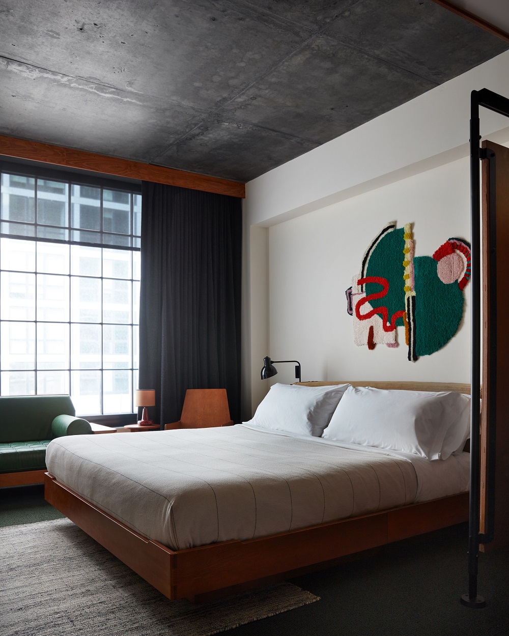 Rooms at Ace Hotel Brooklyn are adorned with original fiber and textile artworks. u00e2u20acu2022 AFP pic