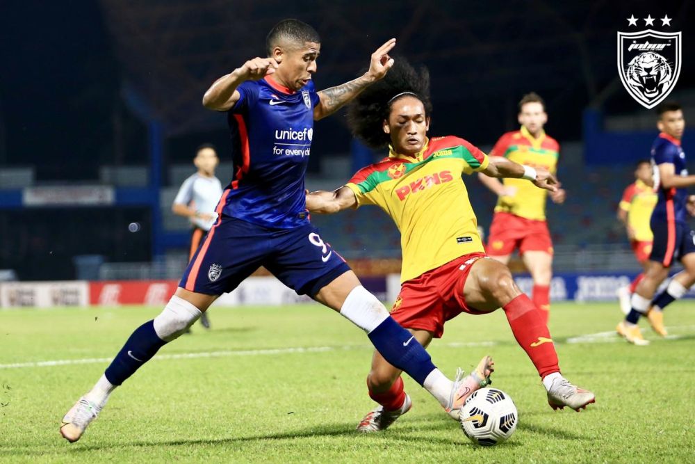 JDTu00e2u20acu2122s Bergson Da Silva in action against Selangor FC at the Petaling Jaya City Stadium July 28, 2021. u00e2u20acu201d Picture via Facebook