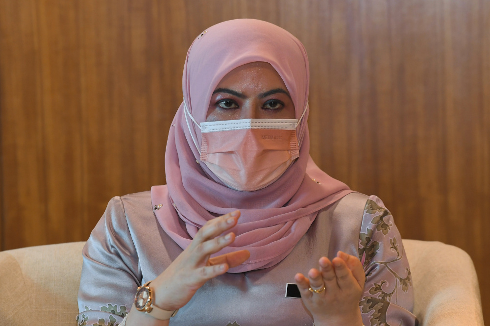 Women, Family and Community Development Minister Datuk Seri Rina Mohd Harun. u00e2u20acu201d Bernama pic