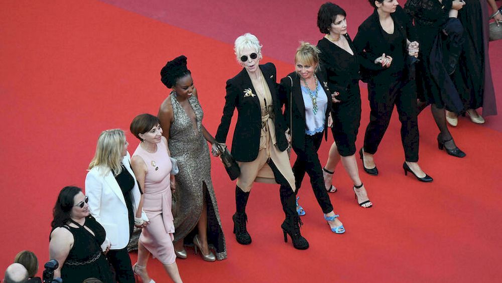 Women staged a mass protest at the 2018 Cannes festival over the lack of female representation, at the height of the u00e2u20acu02dcMe Toou00e2u20acu2122 movement. u00e2u20acu201d AFP file pic