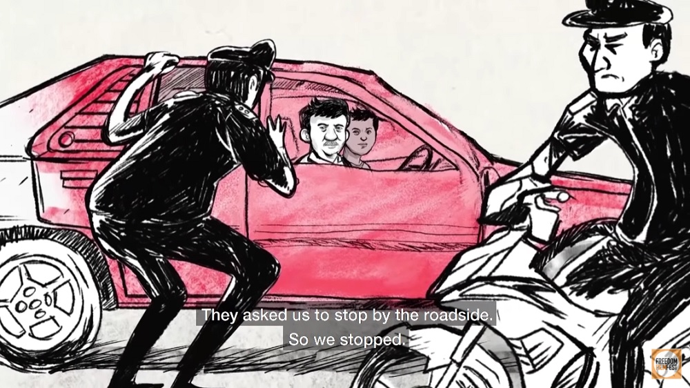 A scene from animated short film ‘Chilli Powder and Thinner’. — Picture via YouTube/FreedomFilmFest