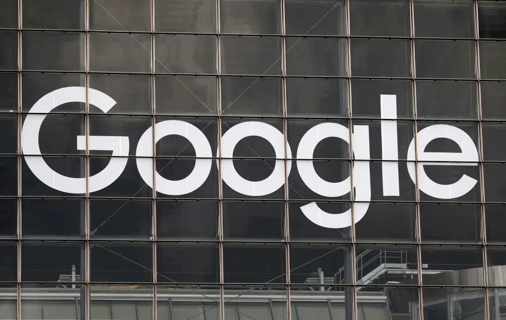 The logo of Google is seen on a building at La Defense business and financial district in Courbevoie near Paris September 1, 2020. u00e2u20acu201d Reuters pic