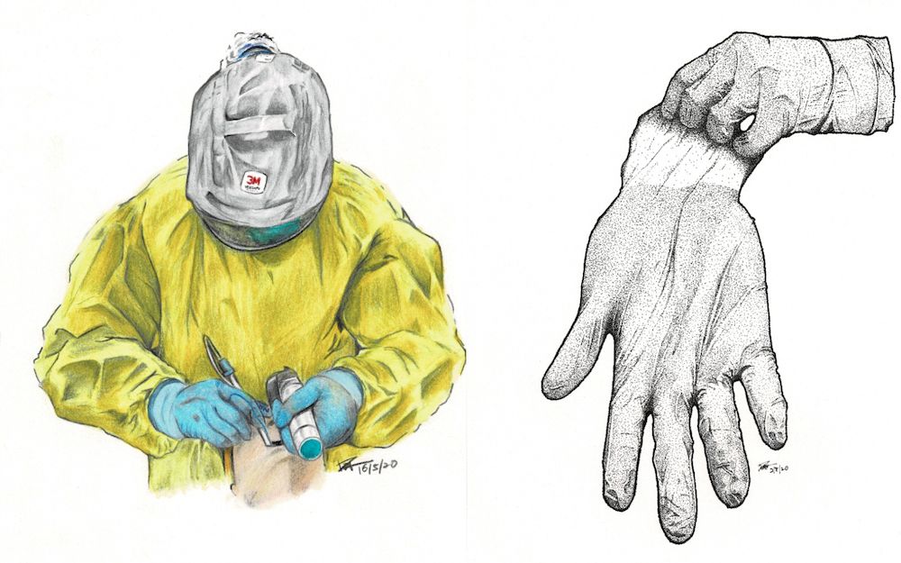 Drawings done by Dr Puah Ser Hon