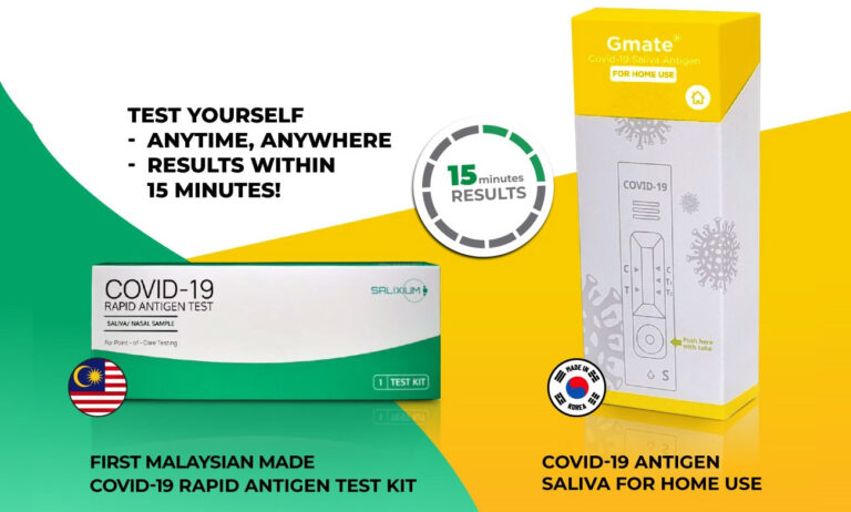 The Salixium and Gmate Rapid Antigen Kits allow individuals to self-screen for Covid-19 for less than RM40 and get results immediately. u00e2u20acu201d Picture via SoyaCincau