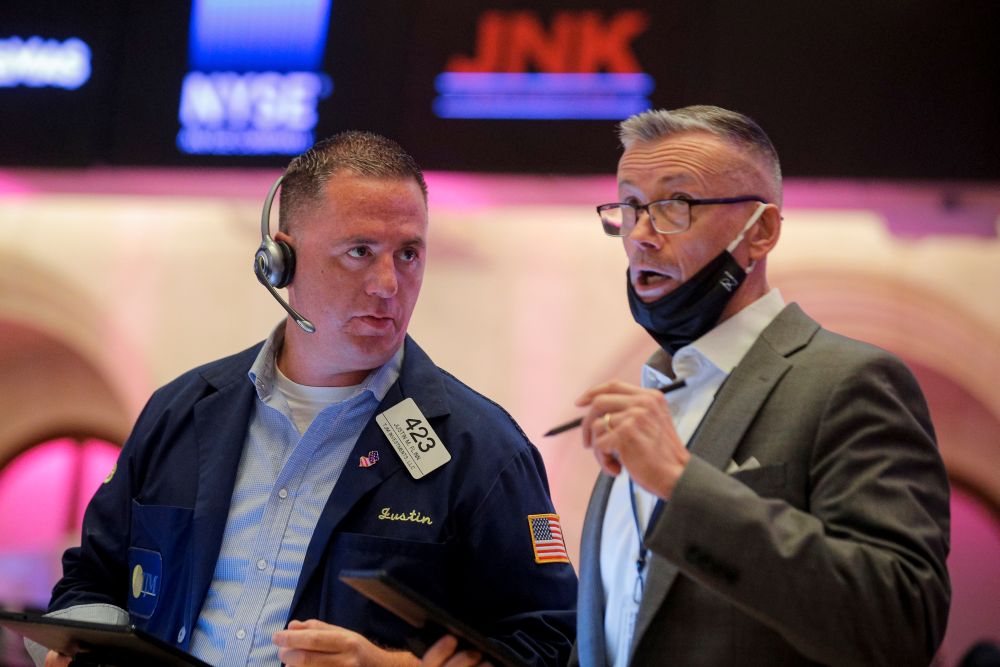 Traders work on the floor of the New York Stock Exchange (NYSE) in New York City July 21, 2021. u00e2u20acu201d Reuters pic