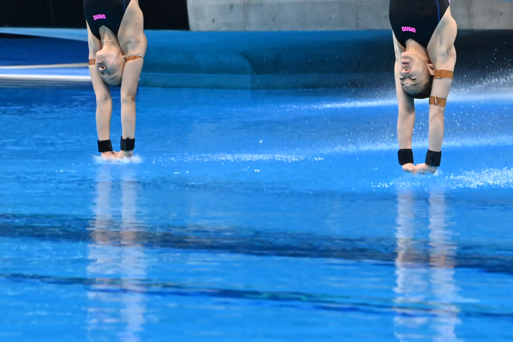 Pandelela Rinong-Leong Mun Yee could only end their womenu00e2u20acu2122s 10-metre (m) platform synchronised final in eighth u00e2u20acu201d and last u00e2u20acu201d spot at the Tokyo Aquatics Centre today. u00e2u20acu201d AFP picn