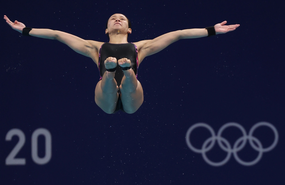 National diver Pandelela Rinong undergoing a training session for the Tokyo 2020 Olympic at the Tokyo Aquatic Centre, July 26, 2021. u00e2u20acu201d Bernama pic 