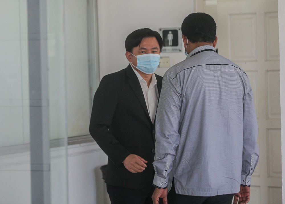 Paul Yong is pictured at the Ipoh High Court July 12. 2021. u00e2u20acu201d Picture by Farhan Najib