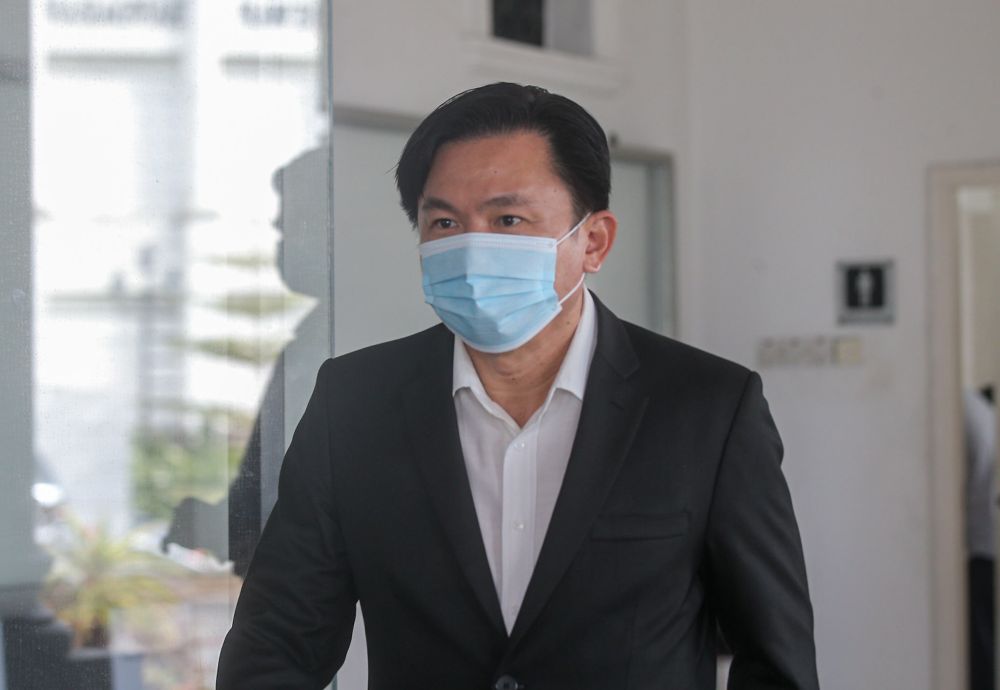 Paul Yong is pictured at the Ipoh High Court July 12. 2021. u00e2u20acu201d Picture by Farhan Najib