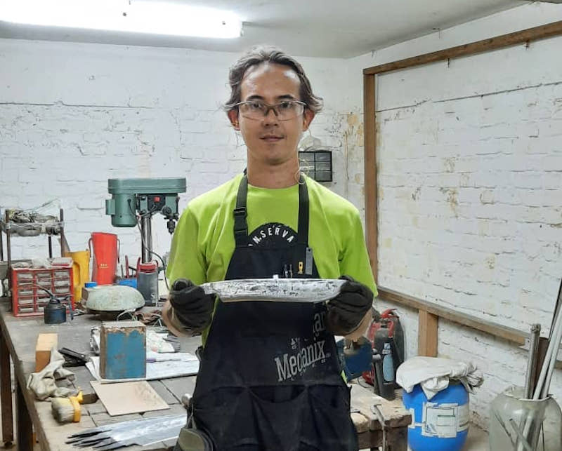 Ahmad Nadir Askandar started making parang as a hobby in 2014. u00e2u20acu201d Picture courtesy of Ahmad Nadir Askandar