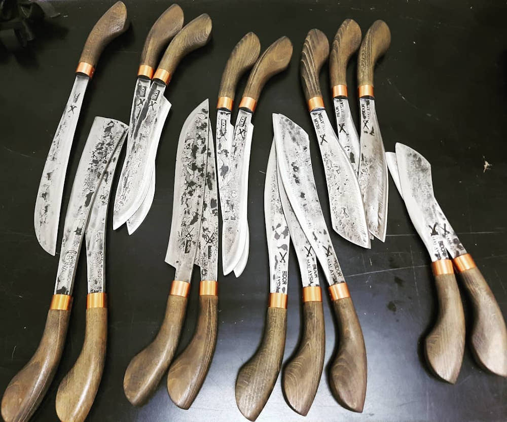 The many different types of 'parangs' by Ahmad Nadir Askandar. — Picture courtesy of Ahmad Nadir Askandar