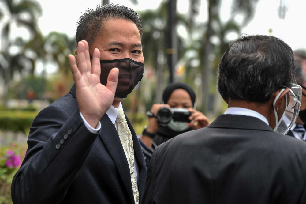 Datuk Peter Anthony at the Kuala Lumpur Court Complex, July 27, 2021. u00e2u20acu201d Bernama pic 