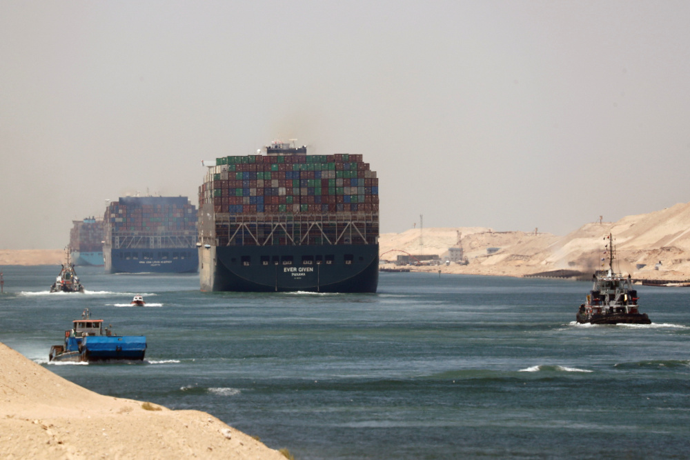Ever Given, one of the worldu00e2u20acu2122s largest container ships, sets sail to leave through Suez Canal after the canal authority reached a settlement with the vesselu00e2u20acu2122s owner and insurers, in Ismailia July 7, 2021. u00e2u20acu201d Reuters pic