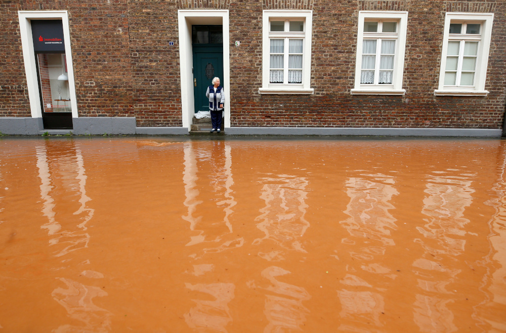 A street is flooded following heavy rainfalls in Erftstadt July 16, 2021. u00e2u20acu201d Reuters pic