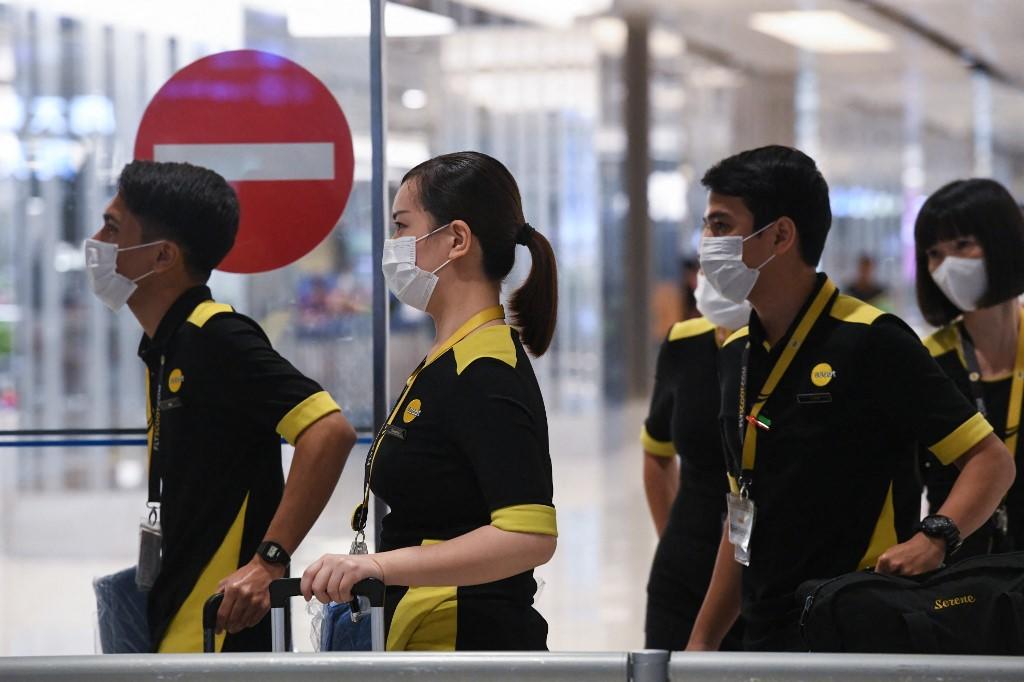 Cabin crew members from Scoot airline have given feedback that they get fulfilment and joy from contributing to the community in an initiative with Lion Befrienders. u00e2u20acu2022 AFP pic
