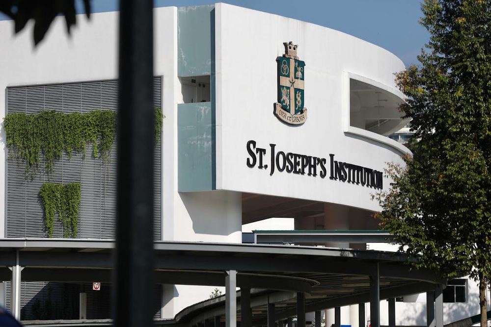 A student from St Josephu00e2u20acu2122s Institution was taken to hospital after falling from a height July 22, 2021. u00e2u20acu201d Picture by Nuria Ling/TODAY