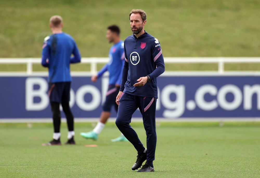 England manager Gareth Southgate during training at St. George's Park, Burton upon Trent July 5, 2021. u00e2u20acu201d Reuters picnn