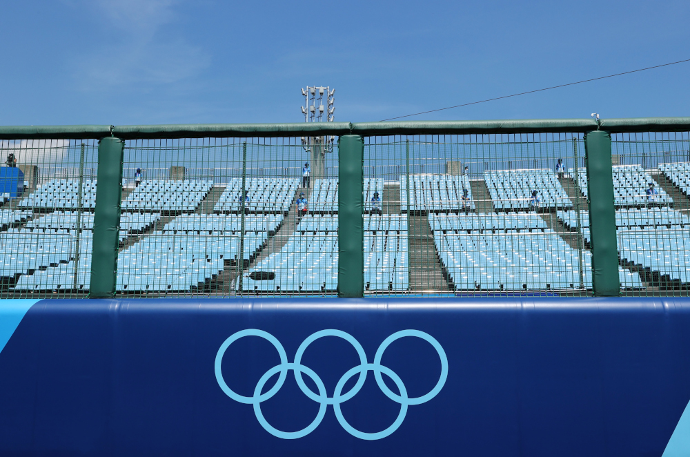 Empty stands at the opening round of womenu00e2u20acu2122s softball between Australia and Japan at the Fukushima Azuma Baseball Stadium, Fukushima, Japan, July 21, 2021. u00e2u20acu201d Reuters pic 