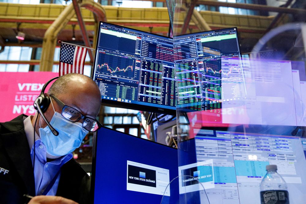 A trader works on the floor of the New York Stock Exchange in New York City, New York July 21, 2021.  u00e2u20acu201d Reuters pic
