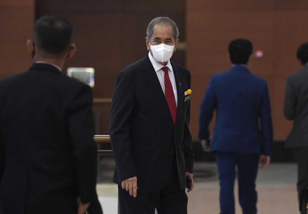 Entrepreneur Development and Cooperatives Minister Datuk Seri Wan Junaidi Tuanku Jaafar is pictured at Parliament, Kuala Lumpur July 29, 2021. u00e2u20acu201d Bernama pic