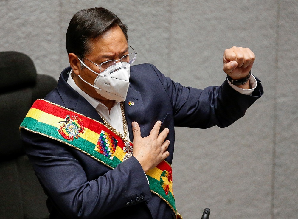 Boliviau00e2u20acu2122s President Luis Arce reacts before the annual state of the nation address at the inauguration of the Congress in La Paz, Bolivia August 6, 2021. u00e2u20acu201d Reuters pic