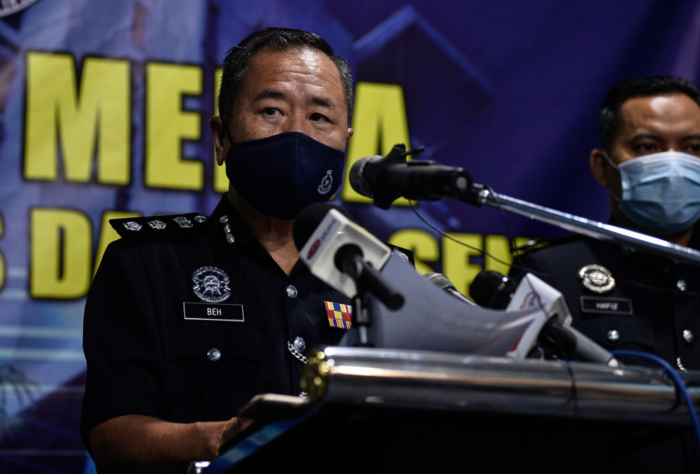 Sentul district police chief ACP Beh Eng Lai said the sketches were based on witness testimony while some pictures of the suspects and the motorcycles used were taken from the premisesu00e2u20acu2122 closed-circuit television camera. u00e2u20acu201d Bernama pic 