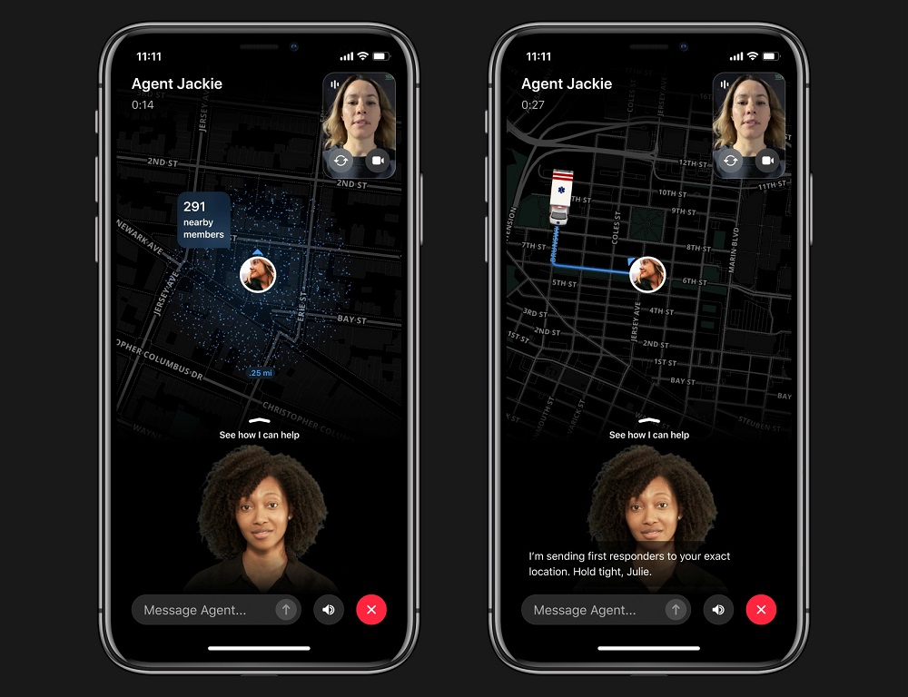 US crime alert app Citizen's new feature 'Protect', which puts paying subscribers in contact with safety agents, is seen in this handout image provided by the company. u00e2u20acu2022 Citizen/sp0n, Inc/Handout via Reuters