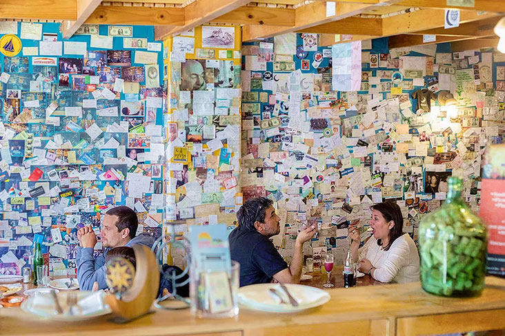 Enjoying good food is a way of life in Punta Arenas, with the sea mere metres away.