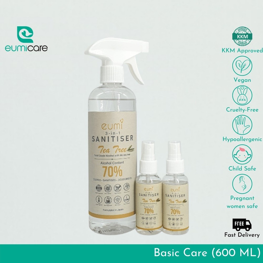 Eumicare's sanitisers are safe to use on babies, pregnant women and even on sensitive skin. —Picture via Yap Tit Sinn