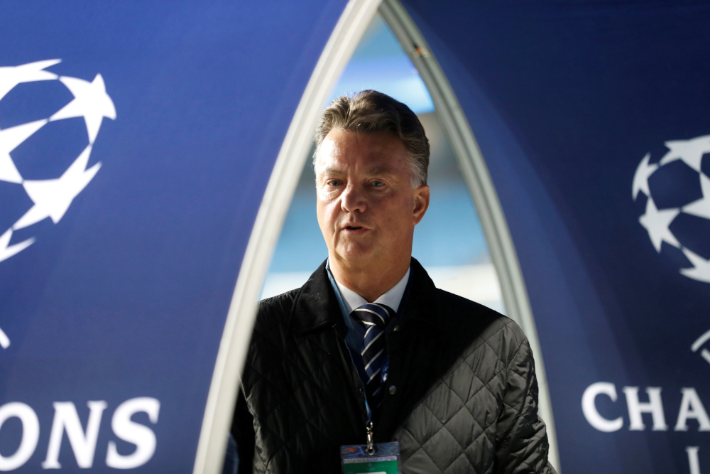 Louis van Gaal inside the stadium before the Manchester City vs Feyenoord Champions League match at Etihad Stadium, Manchester, November 21, 2017. u00e2u20acu2022 Action Images pic via Reuters 
