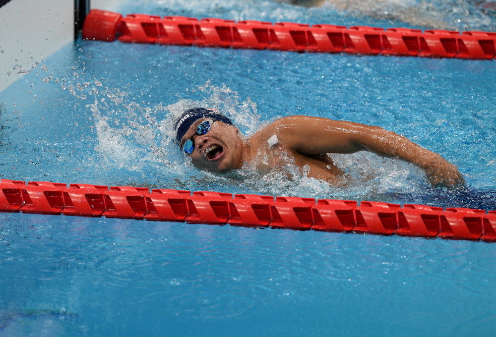 National para-swimmer Nur Syaiful Zulkafli in action during the menu00e2u20acu2122s 200m freestyle at the 2020 Tokyo Paralympic Games, Tokyo Aquatics Centre, August 25, 2021. u00e2u20acu201d Bernama 