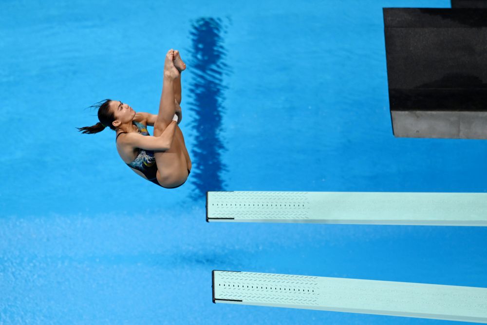 Nur Dhabitah Sabri of Malaysia in action during the women's 3m springboard final at the Tokyo Aquatics Centre August 1, 2021. u00e2u20acu201d Reuters pic