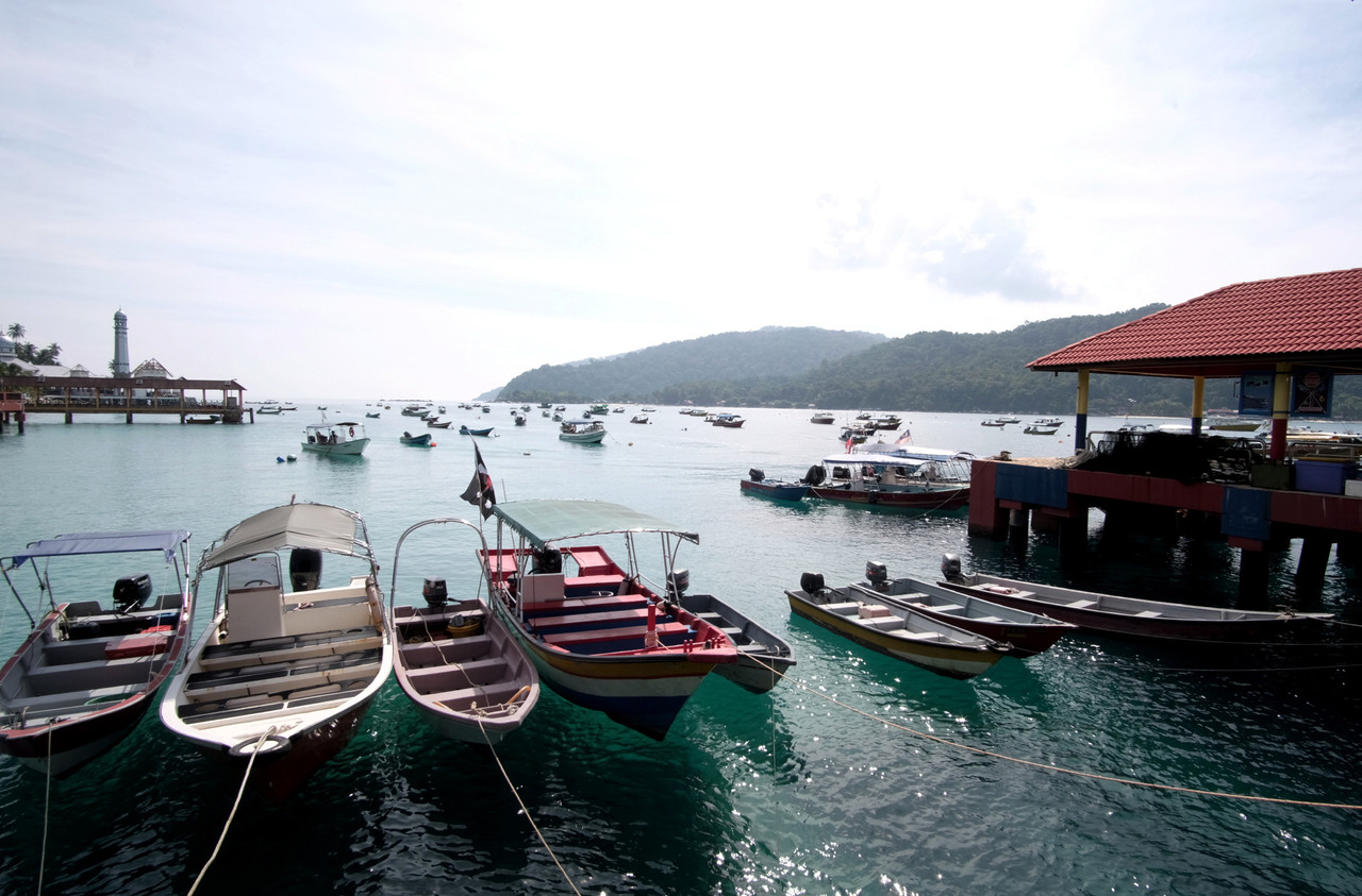 The Pulau Perhentian jetty is pictured on August 8, 2021. u00e2u20acu201d Bernama pic