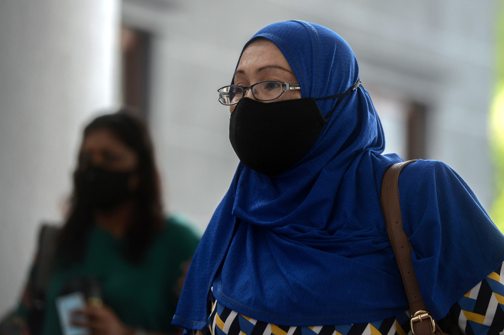 Rosmawati Mohd Zain, 46, who pleaded guilty to the charge at the Kuala Lumpur Court Complex, August 3, 2021. u00e2u20acu2022 Bernama pic 