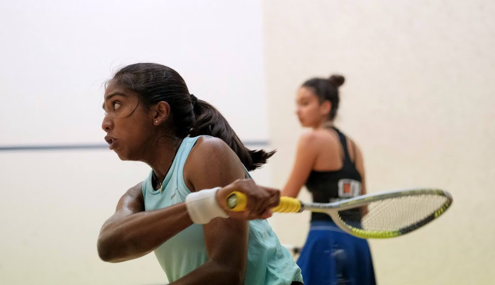 World number 36 Sivasangari, 22, had earlier advanced to the quarter-finals by stunning world number 12 Rowan Elaraby of Egypt 11-7, 11-7, 11-3 in the second round yesterday. u00e2u20acu2022 Picture from manchesteropensquash.com