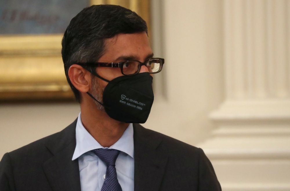 Alphabet’s 49-year-old CEO Sundar Pichai left India after his IIT degree to pursue a postgrad in the United States. — Reuters pic