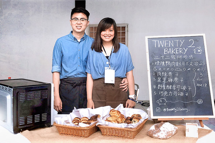 Twenty-Two Bakery is a 100 per cent sourdough bakery run by baristas turned bakers Ang Bo Ling (left) and Yap Yee Teng (right).
