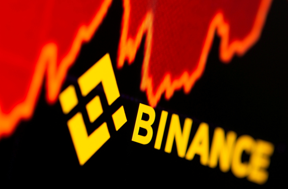 Binance logo and stock graph are displayed in this illustration taken, June 28, 2021. u00e2u20acu201d Reuters pic 