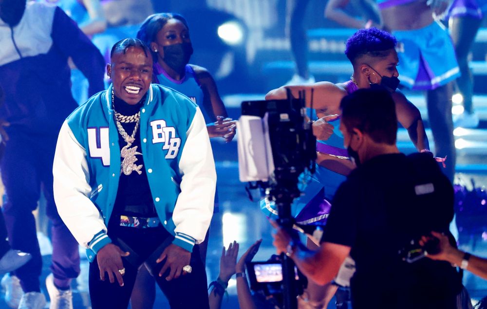 DaBaby performs during the BET Awards at Microsoft theatre in Los Angeles June 27, 2021. u00e2u20acu201d Reuters pic
