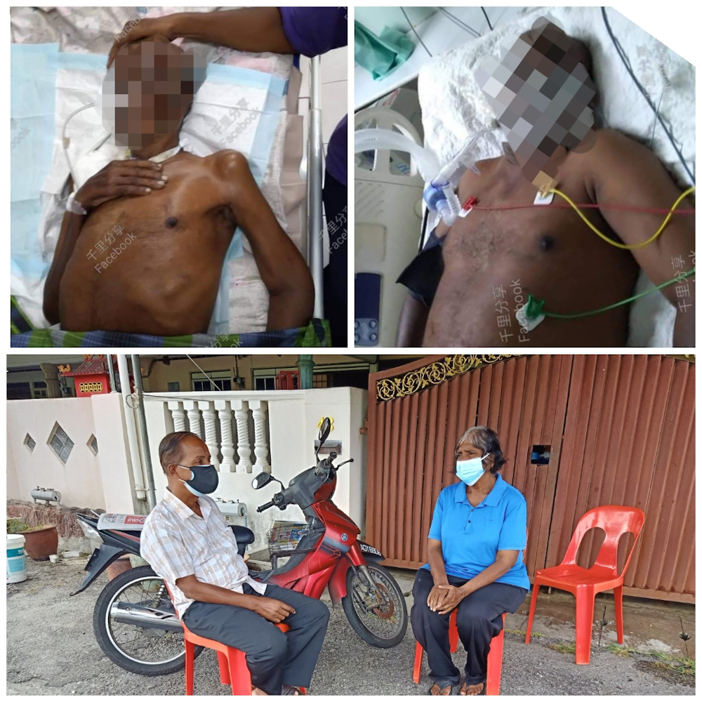 Ipoh Barat MP M. Kulasegaran (bottom left) said the wife of the deceased security guard (bottom right) approached DAP for legal help and the party agreed. u00e2u20acu201d Picture courtesy of Ipoh Barat MP M. Kulasegaran