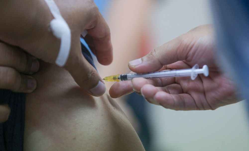 Private companies vaccinate their employees under the Silver Vax Programme at the Ar-Ridzuan Hospital in Ipoh August 2, 2021. u00e2u20acu201d Picture by Farhan Najib