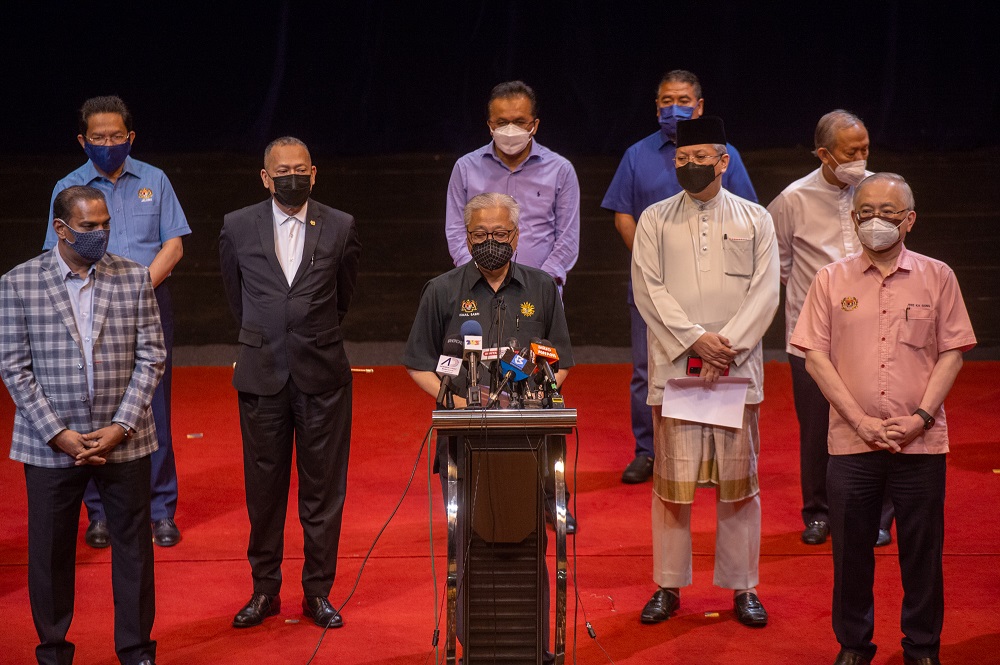 Deputy Prime Minister Datuk Seri Ismail Sabri Yaakob speaks during a press conference in Kuala Lumpur August 6, 2021. u00e2u20acu2022 Picture by Shafwan Zaidon