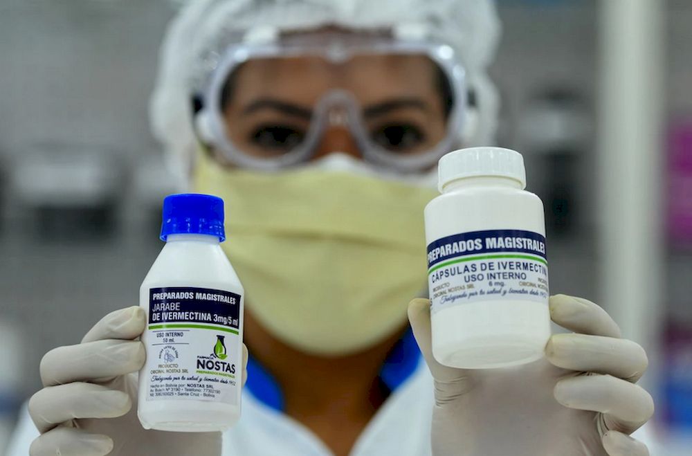 A pharmacist holds the anti-parasite drug ivermectin for sale to the public with a medical prescription in Santa Cruz, Bolivia May 19, 2020. u00e2u20acu201d Reuters pic
