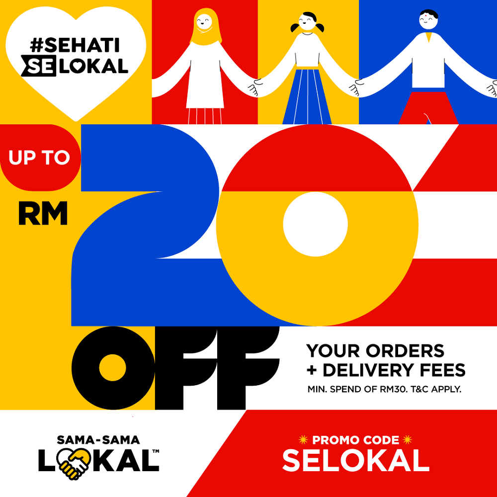 Enjoy up to RM20 off your order and delivery fees with the promo code ‘SELOKAL’. ― Picture courtesy of Maybank Malaysia 