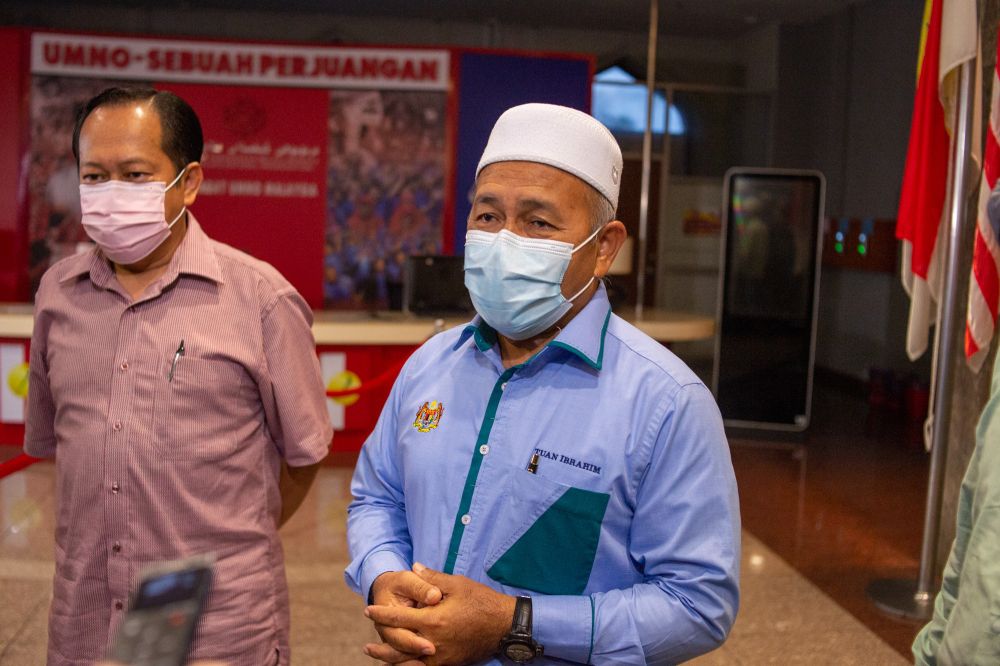 PAS deputy president Datuk Tuan Ibrahim Tuan Man speaks to the members of the media at the World Trade Centre Kuala Lumpur August 18, 2021. u00e2u20acu2022 Picture by Shafwan Zaidonn