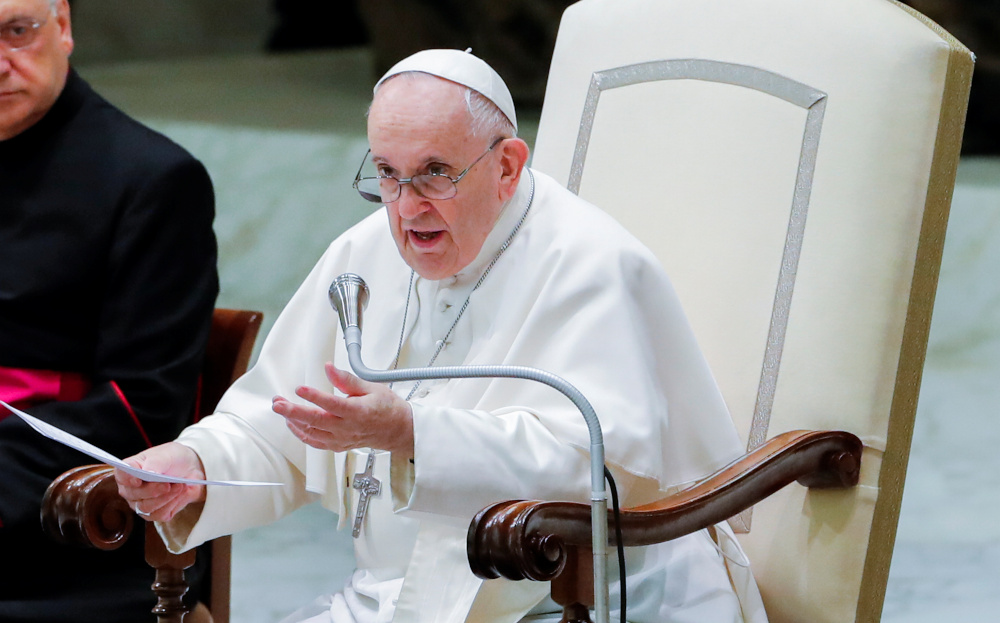 Pope Francis holds the weekly general audience at the Paul VI Audience Hall at the Vatican, August 4, 2021. u00e2u20acu201d Reuters pic